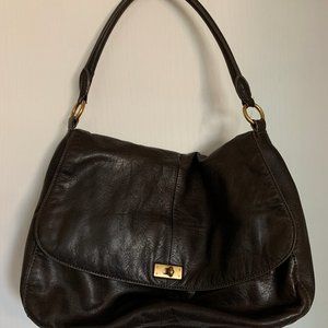J. Crew Brown Leather Bag - Perfect for Fall